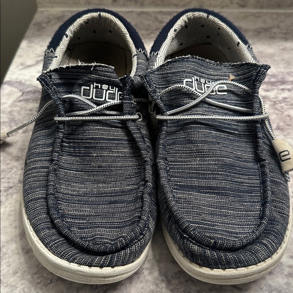 Hey Dude Wally Navy pier Blue Men Shoes size 7 - Picture 1 of 7